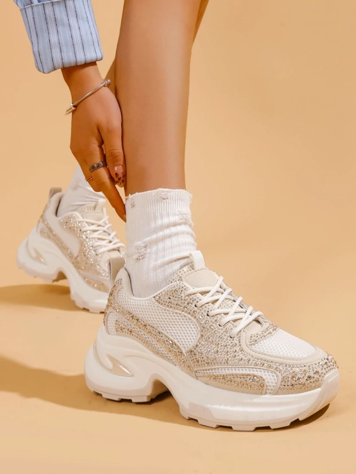 Royalfashion Женские Спортивные Кроссовки с Р rhinestones Bloss