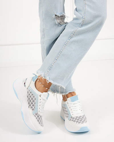 Blau-weiße Damen-Sportschuhe Turnschuhe Weniso - Schuhe