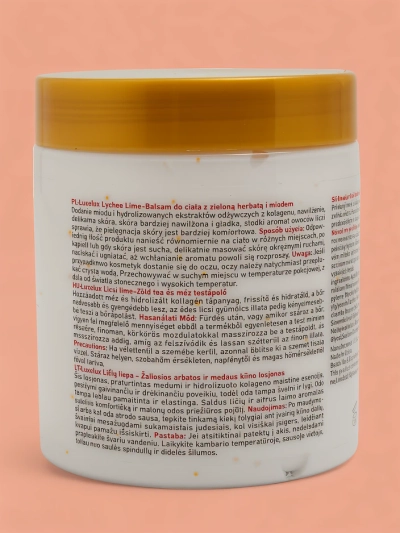 Luxelux LYCHEE LIME Körperbalsam mit grünem Tee und Honig 250 ml