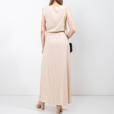 Beige Damen Maxikleid - Kleidung