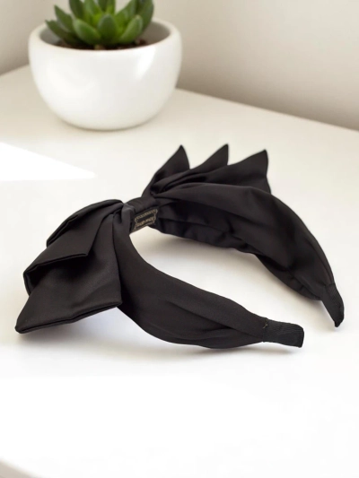 Royalfashion Satin-Haarreif mit Schleife Celine