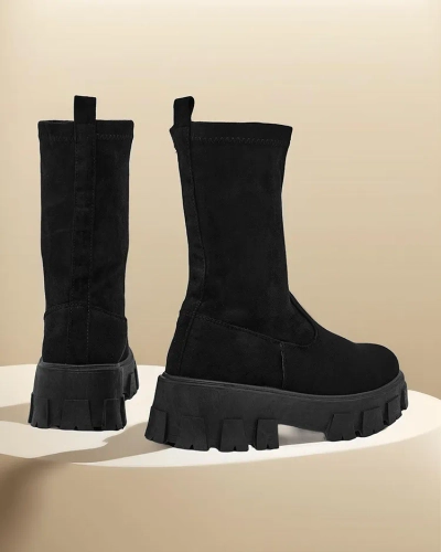 Royalfashion Damen-Plateau-Stiefel Firo