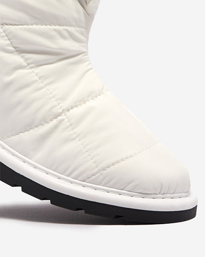 Weiße Damenschuhe a'la Schneestiefel Amirfu- Footwear