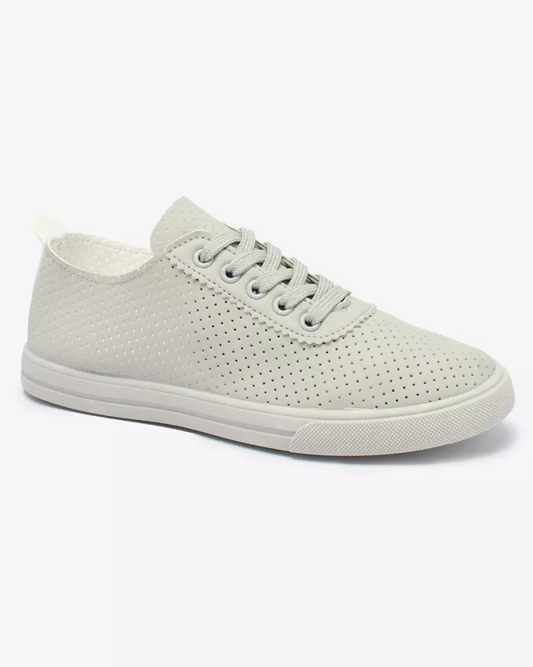 Royalfashion Grau Damen durchbrochene Tennisschuhe Salomp