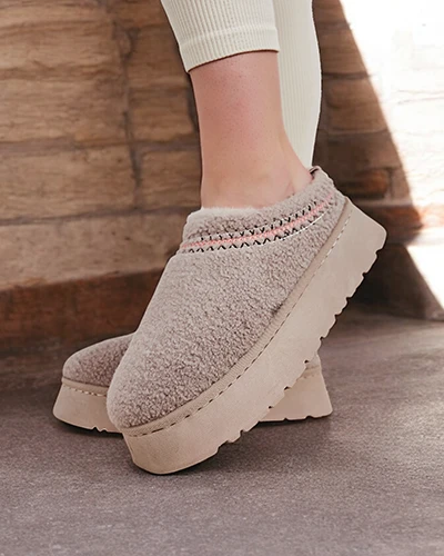 Royalfashion Kurze Damen Schneestiefel à la Schneeschuhe Esel