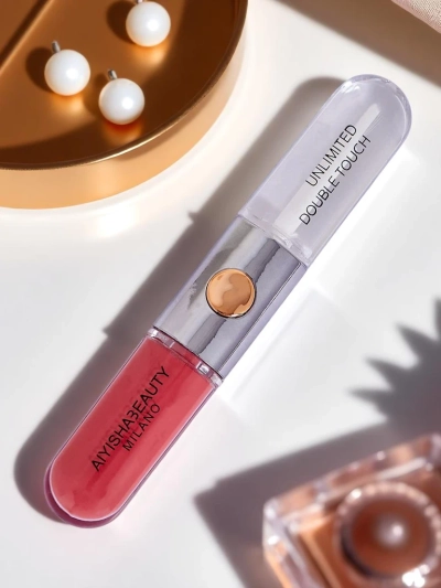 Lippenstift und transparenter Lipgloss 2-in-1 Cherry Mocha