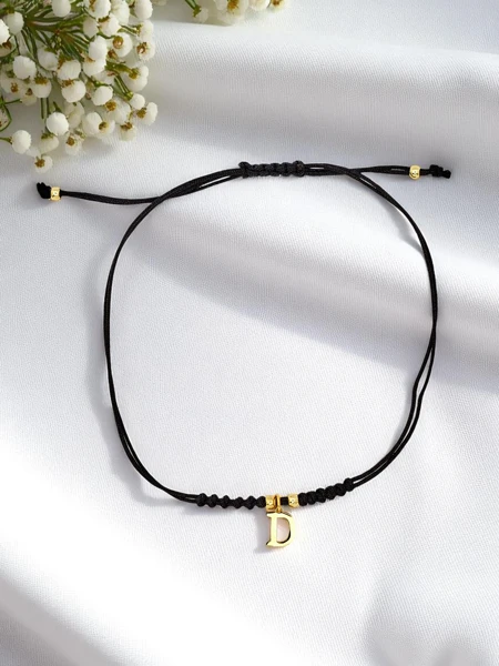 Damenarmband mit Buchstabe D