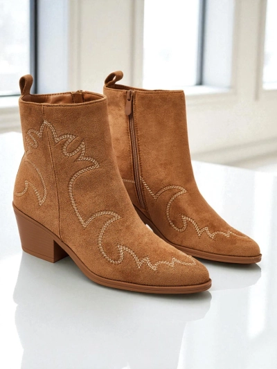Velvet Ash Damen Cowboystiefel – mit Absatz