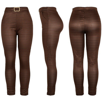 Braune und schwarze Hahnentritthose - Hose 1