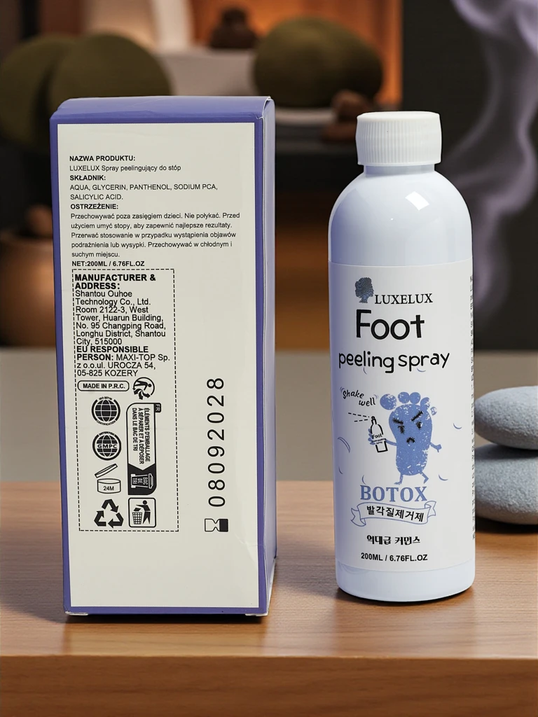 Luxelux Peeling-Spray 200ml für die Füße mit Botox-Effekt