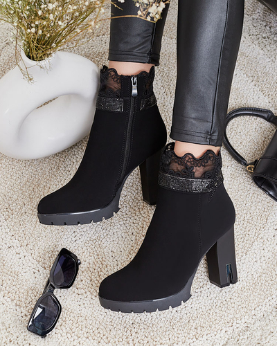Royalfashion Women's Leroleda Decorated Stiletto Boots