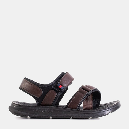 Коричневі сандалі на липучках Oxymius