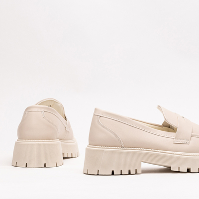 Glatte Givosi-Schuhe für Damen in Creme - Schuhe