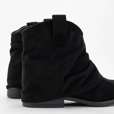 Schwarze Damen-Slipper à la Cowboystiefel Tolli - Schuhe