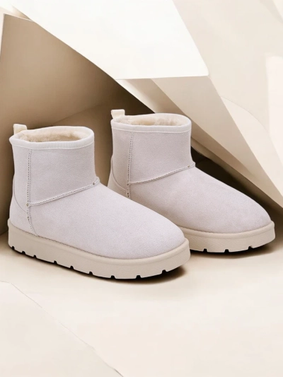 Royalfashion Kurzstiefel wie Damen-Schneestiefel Belli