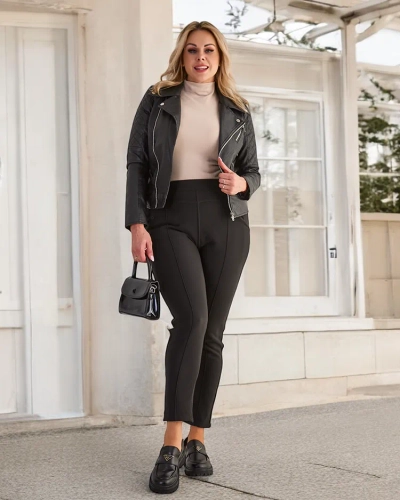 Royalfashion Warmed Damen Treggings Hose PLUS SIZE