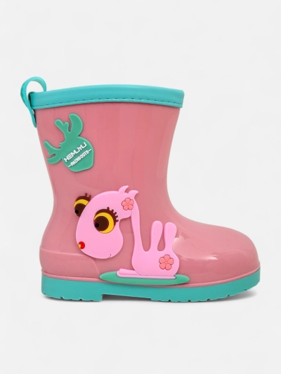 Royalfashion Дитячі дощові черевики з патчами Good Time