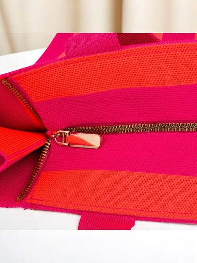 Royalfashion Stofftasche Sonnenuntergangsstreifen
