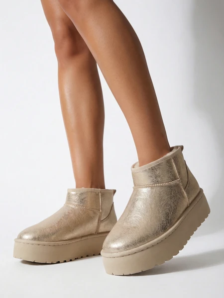 Royalfashion Damen Plateau-Schneestiefel a'la Dagodo