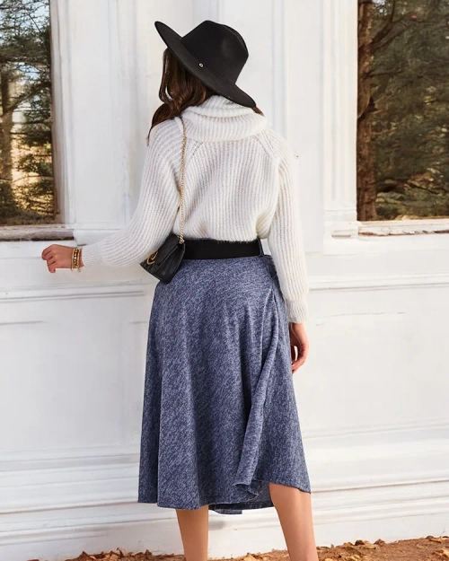 Спіраль Фешн Жіноча міді-спідниця