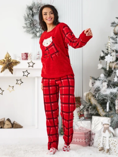 Royalfashion Damen Karo-Pyjamas