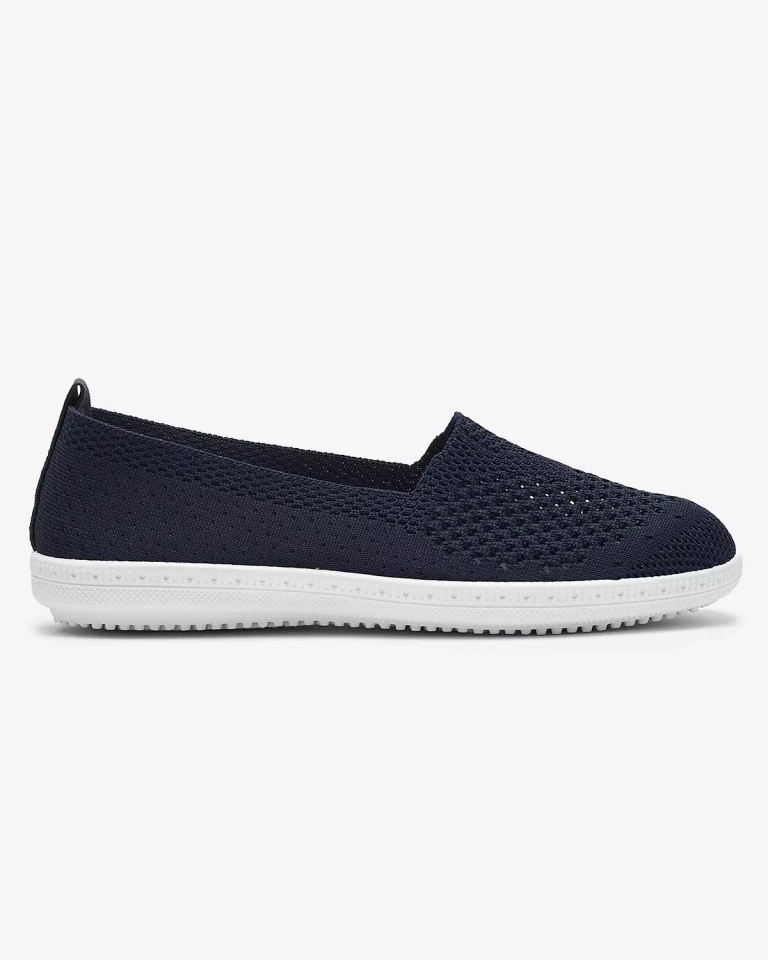 Durchbrochene navyblaue Stoffsneakers Sadola - Footwear