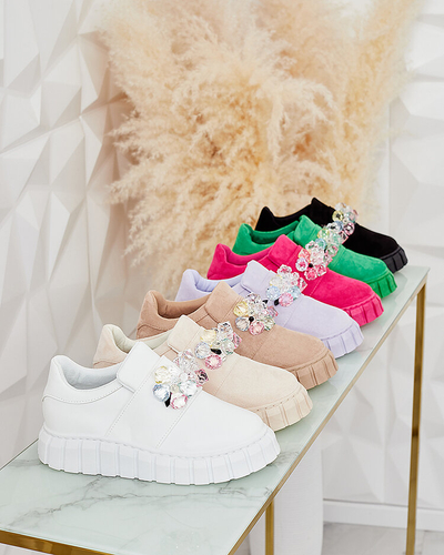 Royalfashion Sportliche Halbschuhe mit farbigen Steinen Resinello