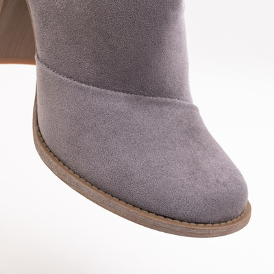 Graue Damenstiefel mit Ausschnitten Plinara - Schuhe