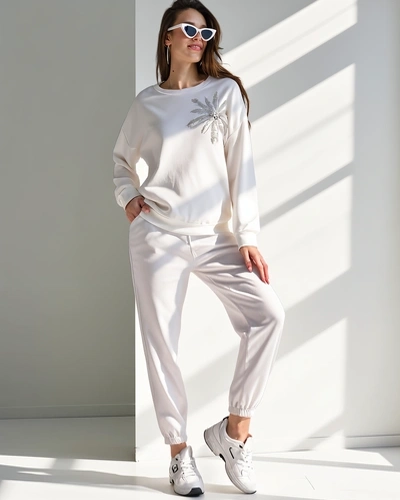 Royalfashion Damen Viskose-Set mit einem Blumenmotiv