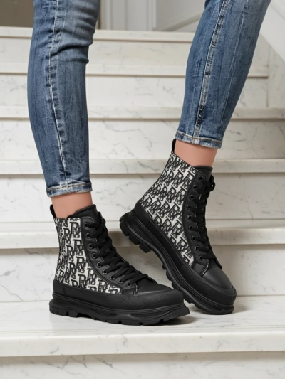 Royalfashion Damen Stiefeletten mit Druck Zoriof