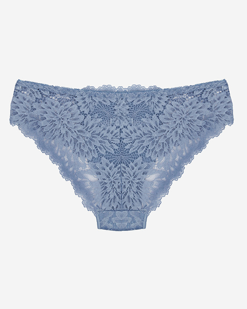 Блакитні мереживні трусики