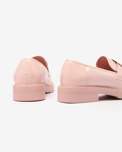 Royalfashion Pink Damen Glidef Lackierte Mokassins