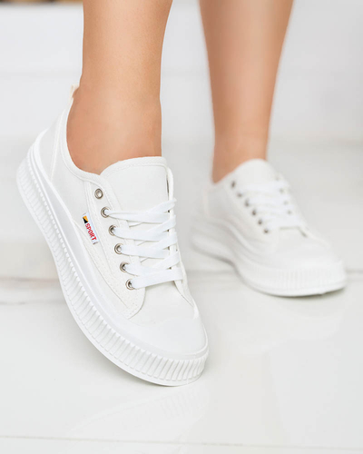 Weiße Turnschuhe für Damen Scola-Shoes