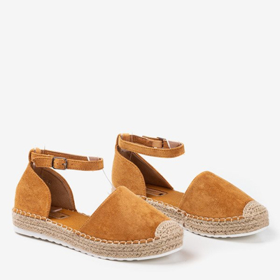 Braune Damen-Espadrilles auf der Citiva-Plattform - Schuhe 1