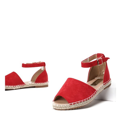 Rote Espadrilles mit Royal-Schnitt - Schuhe