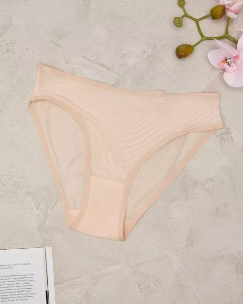 Royalfashion Beige Damen-Netz-Slip