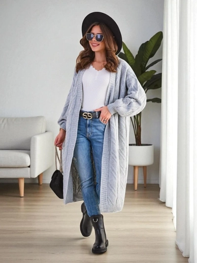 Royalfashion Damen-Strick-Überwurf-Pullover