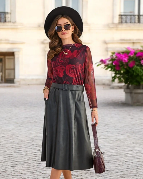 Роялфешн Жіноча міді-спідниця PLUS SIZE