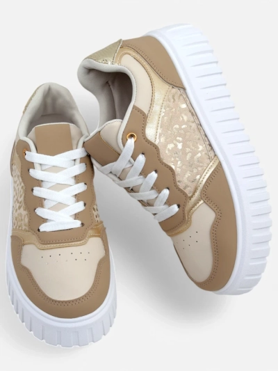 Royalfashion DamenSneaker auf einer Plattform Panterr