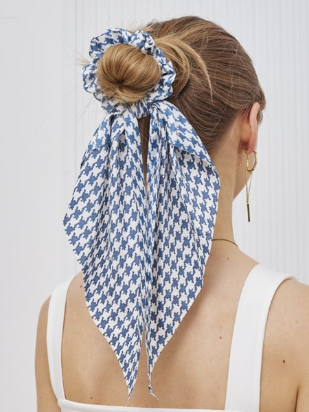 Royalfashion Резинка для волосся з картатою стрічкою Kratella