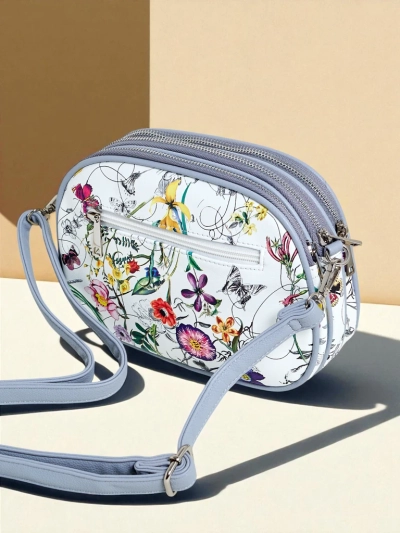 Royalfashion Kleine Damenhandtasche aus Ökoleder Floriana