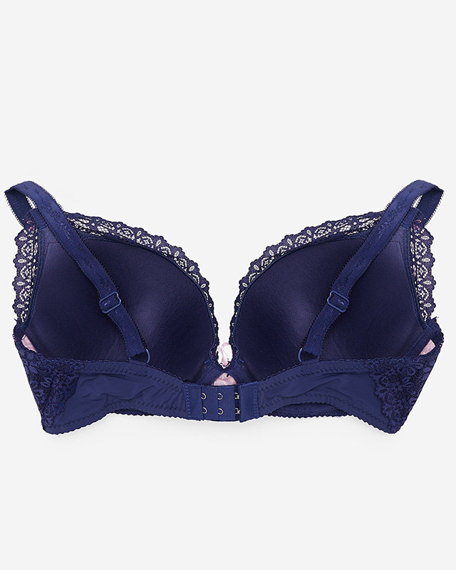 Kobaltrosa Damen-Spitzen-BH - Underwear