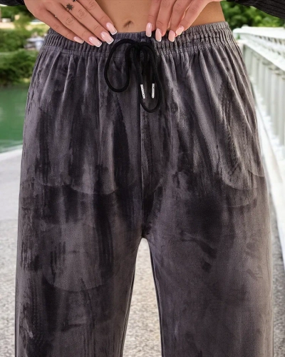 Royalfashion Damen-Sweatpants a'la velour
