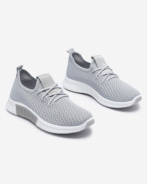Сірі жіночі тканинні спортивні кросівки Vobbu- Footwear