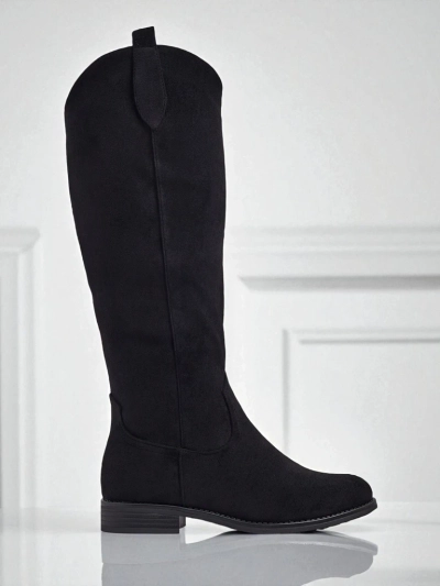 Damen Eco-Wildlederstiefel mit Blockabsatz Zamerre