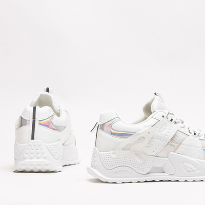Weiße Sportturnschuhe für Damen Toshian - Schuhe