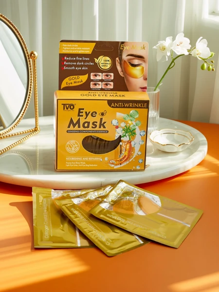 Goldene Gel-Augenpads mit Kollagen - Straffend und feuchtigkeitsspendend