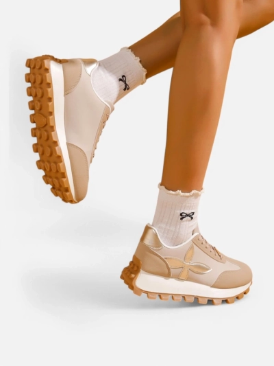 Royalfashion Damen Sport Sneakers auf einer dickeren Sohle Aloqa