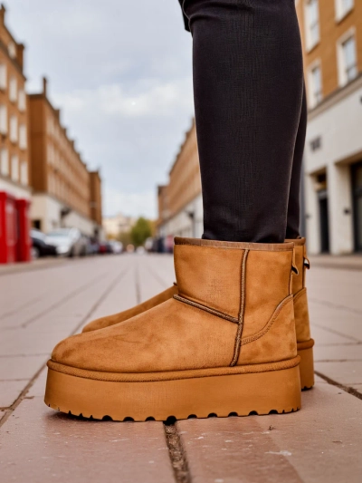Royalfashion Stiefeletten, die den Frauen-Schneestiefeln ähneln Eforte