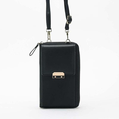 Schwarze Damen-Mini-Geldbörse - Accessoires